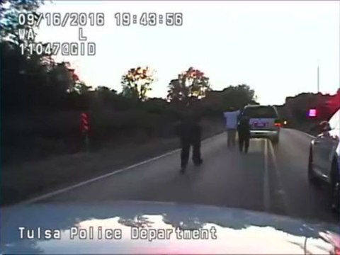 Terence Crutcher: Officer Tyler Turnbough dash cam video of fatal officer involved shooting