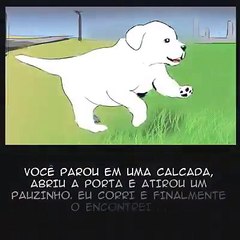 Um vídeo destinado ao "Não abandono de animais"