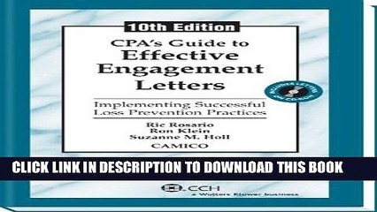 [PDF] CPA s Guide to Effective Engagement Letters (Tenth Edition) Popular Colection