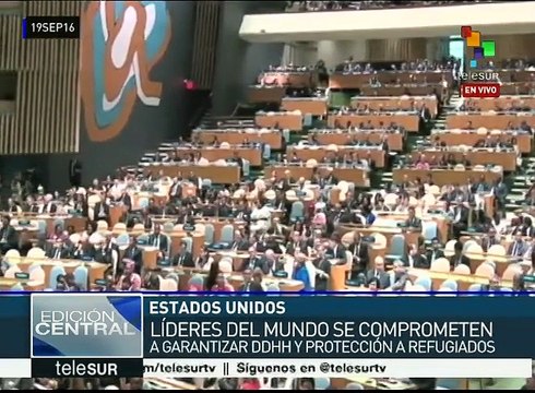 Líderes del mundo se comprometen a garantizar DDHH de refugiados