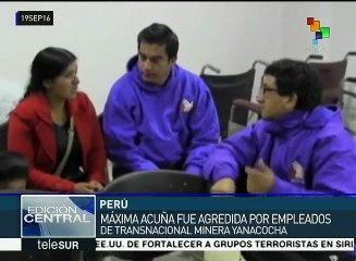 Perú: trabajadores de minera Yanacocha agreden a activista