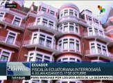 Fiscal ecuatoriano interrogará a Julian Assange el 17 de octubre