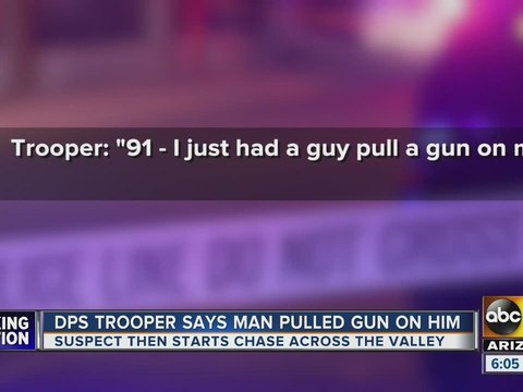 DPS: Man pulled gun on trooper, chased through Valley