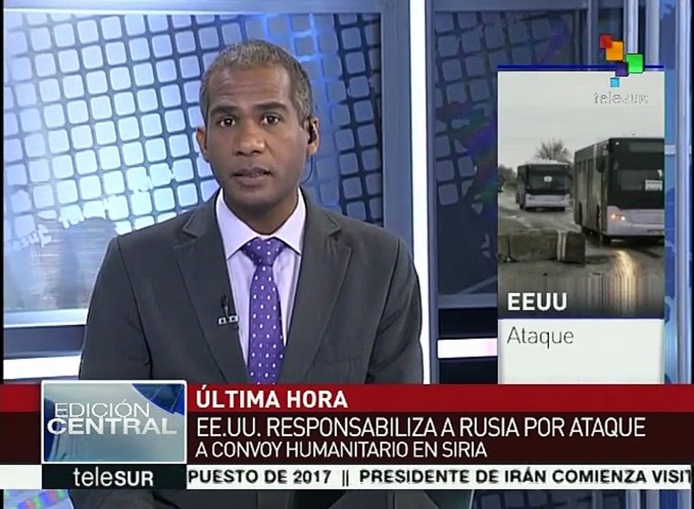 EE.UU. responsabiliza a Rusia de ataque a convoy humanitario en Siria