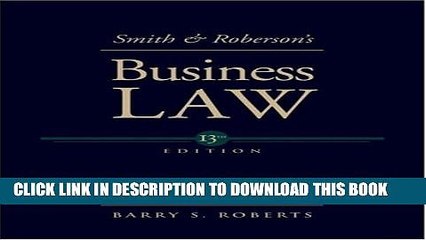 [PDF] Smith and Roberson s Business Law (Smith   Roberson s Business Law) Popular Online
