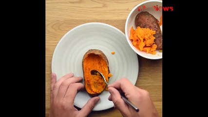 Món khai vị làm từ khoai lang và xúc xích lạ miệng