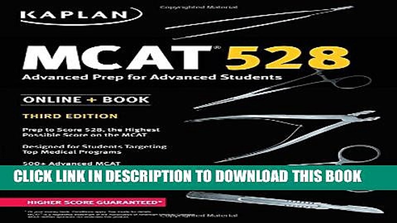 [PDF] MCAT 528: Advanced Prep for Advanced Students (Kaplan Test Prep) [Online Books]