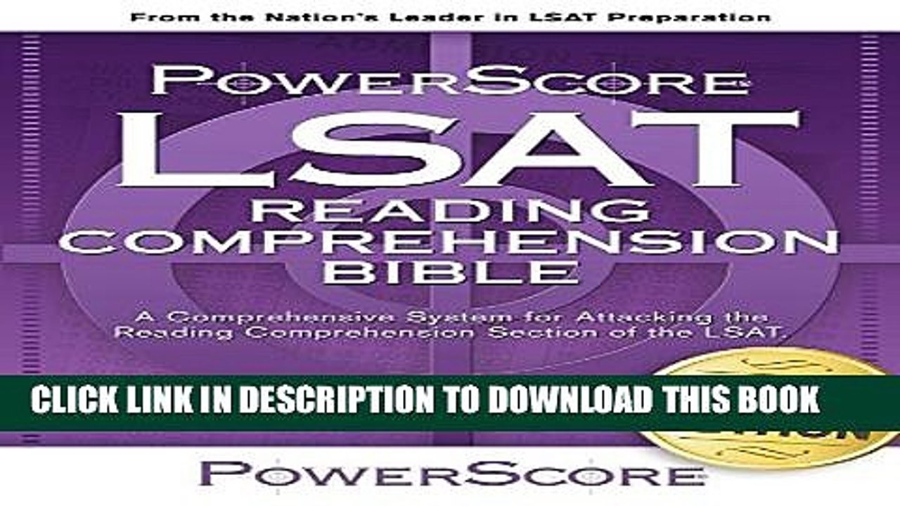 [PDF] The PowerScore LSAT Reading Comprehension Bible Full Online