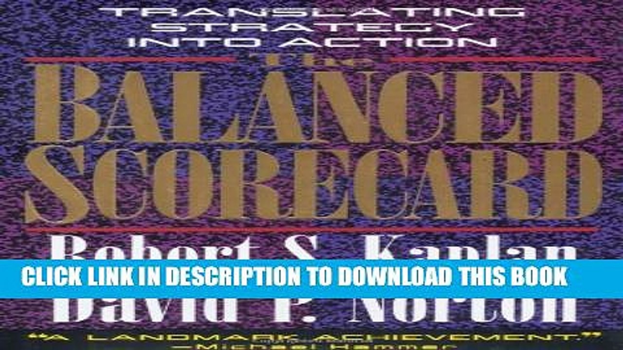 [PDF] The Balanced Scorecard: Translating Strategy into Action Full Online