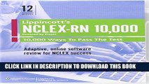 [PDF] Lippincott s NCLEX-RN 10,000 - Powered by PrepU [Full Ebook]