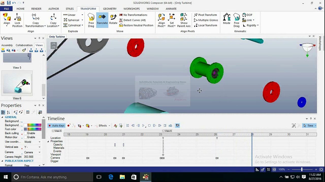 SolidWorks Composer Complete Product Animation and saving as AVI file 2 / 2