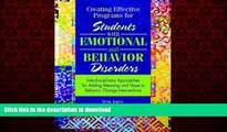 FAVORIT BOOK Creating Effective Programs for Students with Emotional and Behavior Disorders: