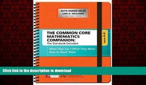 READ THE NEW BOOK The Common Core Mathematics Companion: The Standards Decoded, Grades 6-8: What