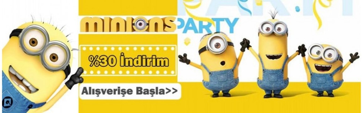 Minions Parti Malzemeleri, Minyonlar Doğum Günü Süsleri, Minnions Parti