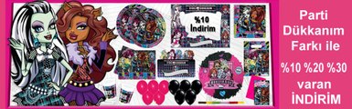Monster High Parti Seti | Monster High Doğum Günü Süslerinde Kampanya Parti Dükkanım