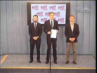 Poseł Robert Winnicki - konferencja z 14 września 2016 r.
