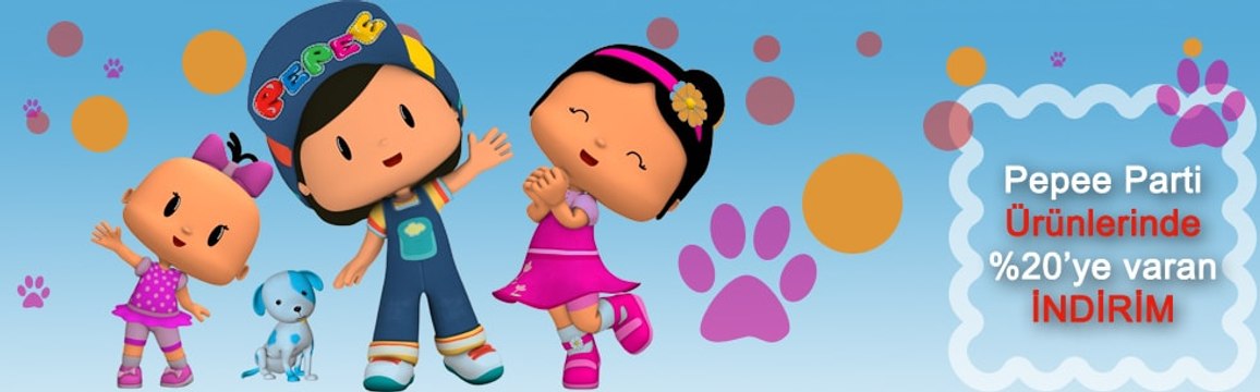 Pepee Doğum Günü Süsleri | Pepee Parti Malzemesi | Pepee Parti Seti Parti Dükkanım