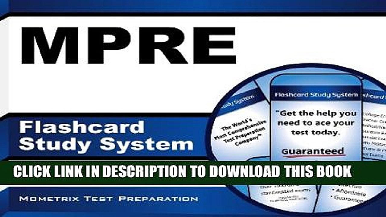 [PDF] Mpre Flashcard Study System: Mpre Test Practice Questions and Review For the Multistate