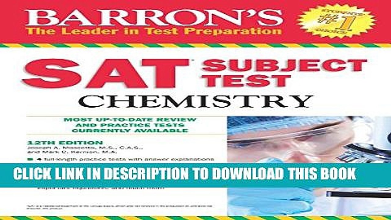 [PDF] Barron s SAT Subject Test Chemistry, 12th Edition Full Online