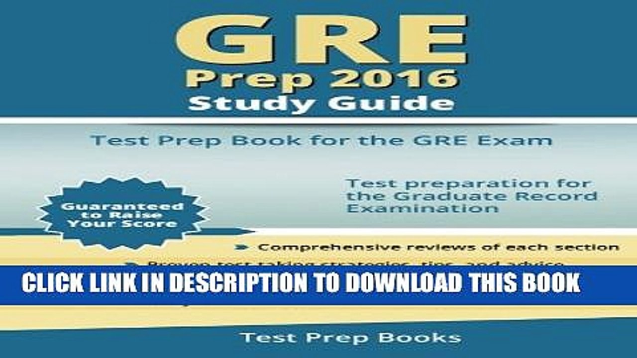 [PDF] GRE Prep 2016 Study Guide: Test Prep Book for the GRE Exam Full Colection