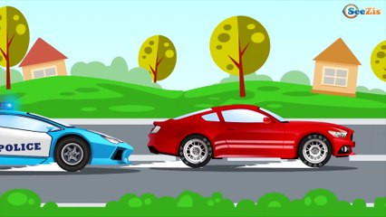 Мультики для детей Пожарная Машинка Полицейская Машина Мультфильмы