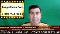 Virginia Tech Hokies vs. East Carolina Pirates Free Pick Prediction NCAA College Football Odds Preview 9/24/2016