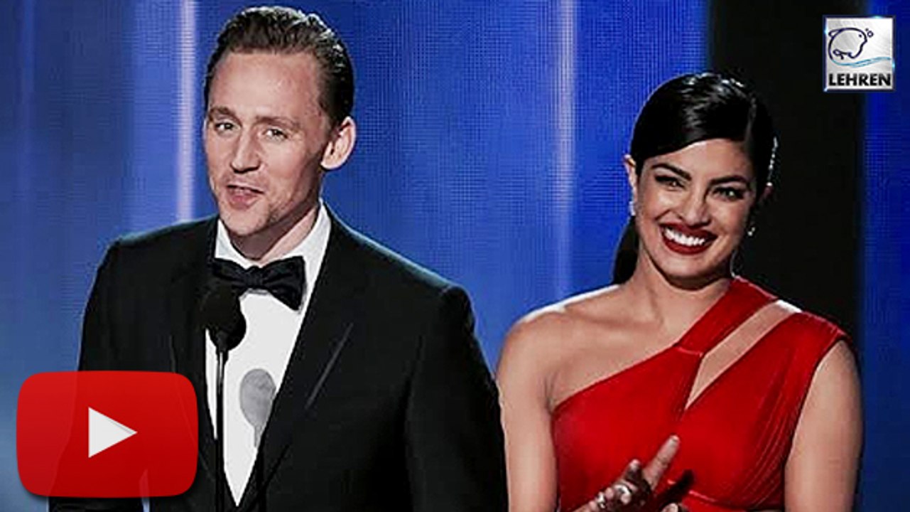 Priyanka Chopra With Tom Hiddlestone On STAGE | Emmy Awards 2017