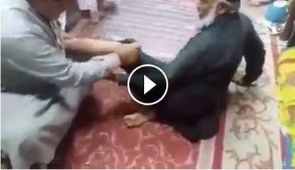 when old man take injection