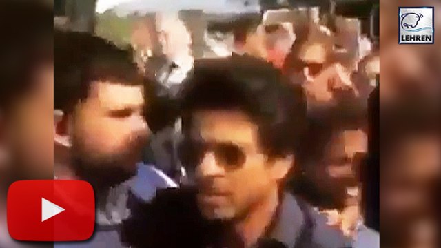 (Video) Shahrukh Khan PUSHED A Fan Really Hard