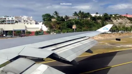 Décollage et virage très serré d'un avion Boeing 747 !