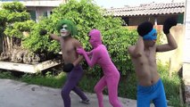 Spiderman vs Joker Boxing Dance Frozen elsa vs Pinks SpiderGirl Pranks Fun superheroes  2016
