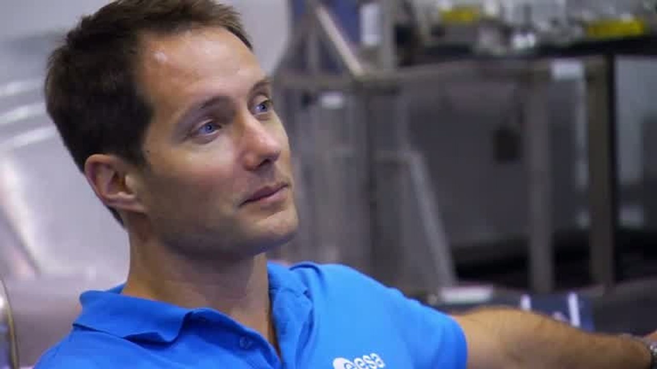 ESA astronauts training for ISS mission