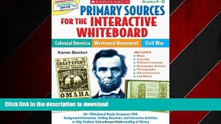 FAVORIT BOOK Primary Sources for the Interactive Whiteboard: Colonial America, Westward Movement,