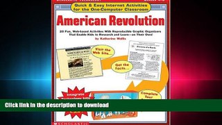 READ THE NEW BOOK Quick   Easy Internet Activities for the One-Computer Classroom: American
