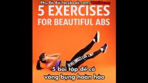 5 bài tập để có vòng bụng hoàn hảo