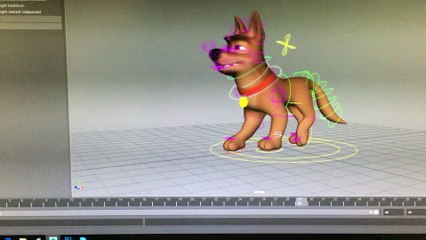 dog: walk cycle and animation layers test