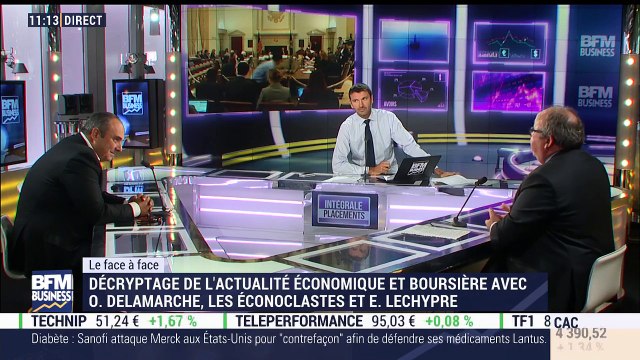Olivier Delamarche VS Emmanuel Lechypre (1/2): L'économie américaine est-elle sur un niveau de récession ? 19.09.2016