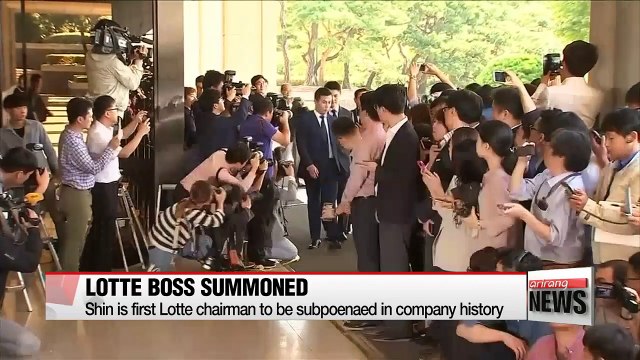 Lotte Chairman Shin Dong-bin summoned in corruption probe