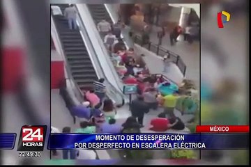 México: momentos de desesperación por desperfecto en escalera eléctrica