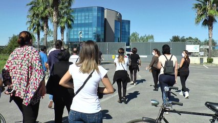 Gricignano (CE) - No alla puzza, cittadini bloccano Ecotransider (19.09.16)