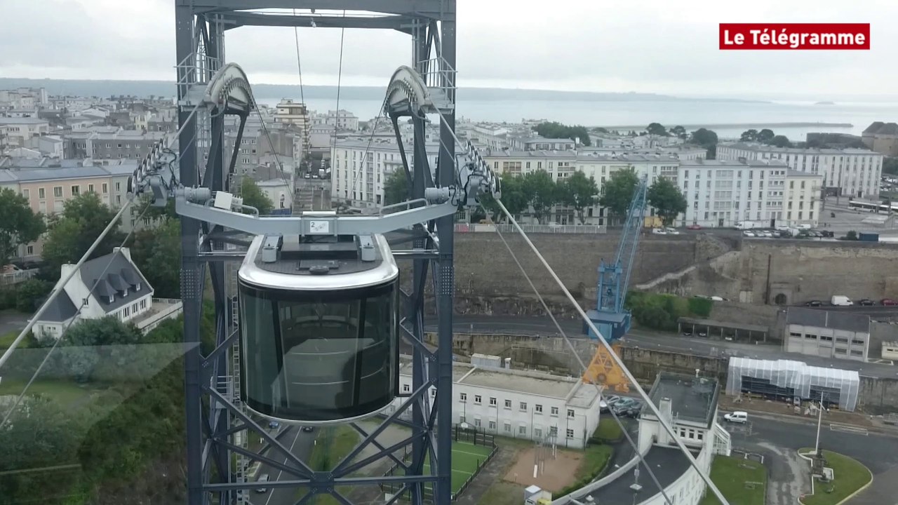 Brest. Dans le téléphérique comme si vous y étiez !