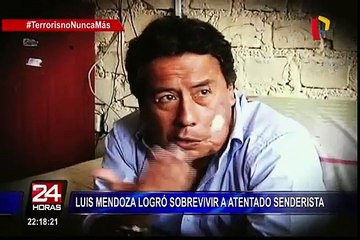 Luis Mendoza: sobreviviente de atentado terrorista pide ayuda