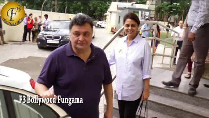 RISHI KAPOOR WITH WIFE NEETU WATCH MOVIE PINK SPOTTED