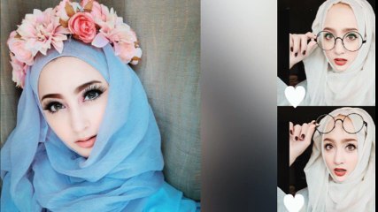 Hot girl Hồi giáo mặt đẹp như búp bê sứ