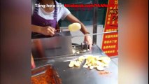 Cận cảnh món khoai tây lốc xoáy từ máy đến tận tay người ăn