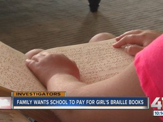 Student starts school year without braille books