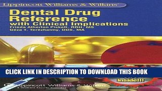 [PDF] Lippincott Williams and Wilkins  Dental Drug Reference: With Clinical Implications Popular
