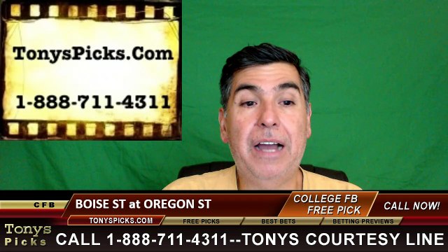 Oregon St Beavers vs. Boise St Broncos Free Pick Prediction NCAA College Football Odds Preview 9/24/2016