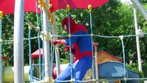 #Superheroes #Funny #Videos #2016 Playground Family Fun Slides Swings With Spiderman Elsa