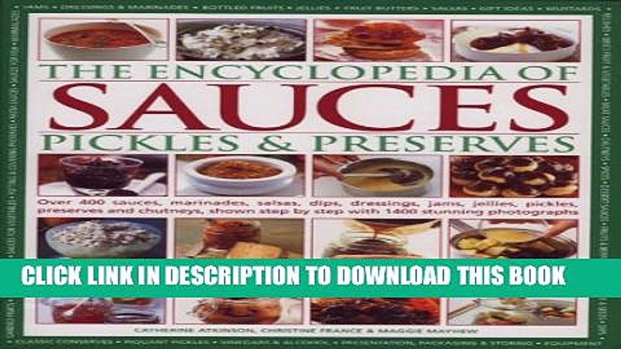 [PDF] The Encyclopedia of Sauces, Pickles and Preserves Full Online
